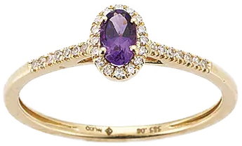 Palido Ring K11617G – 585 Gelbgold mit Amethyst, Colorista